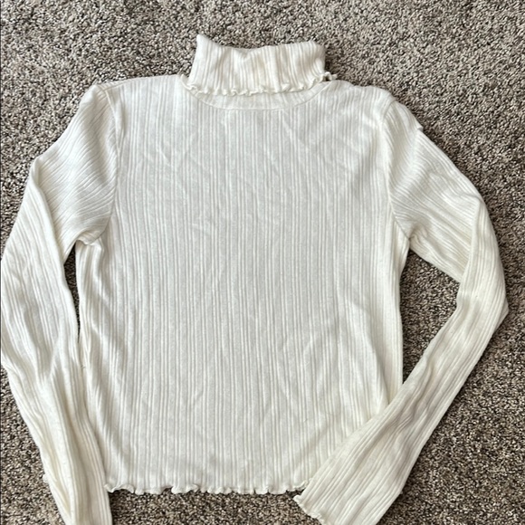 EUC MADEWELL CROPPED LONG SLEEVE TURTLENECK TOP, size xs - Picture 1 of 3